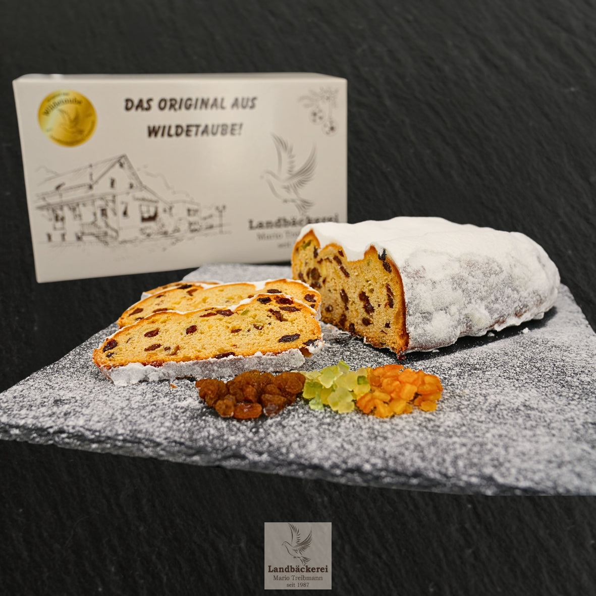 1 kg Goldsiegel - Butterstollen in stilvollem Karton