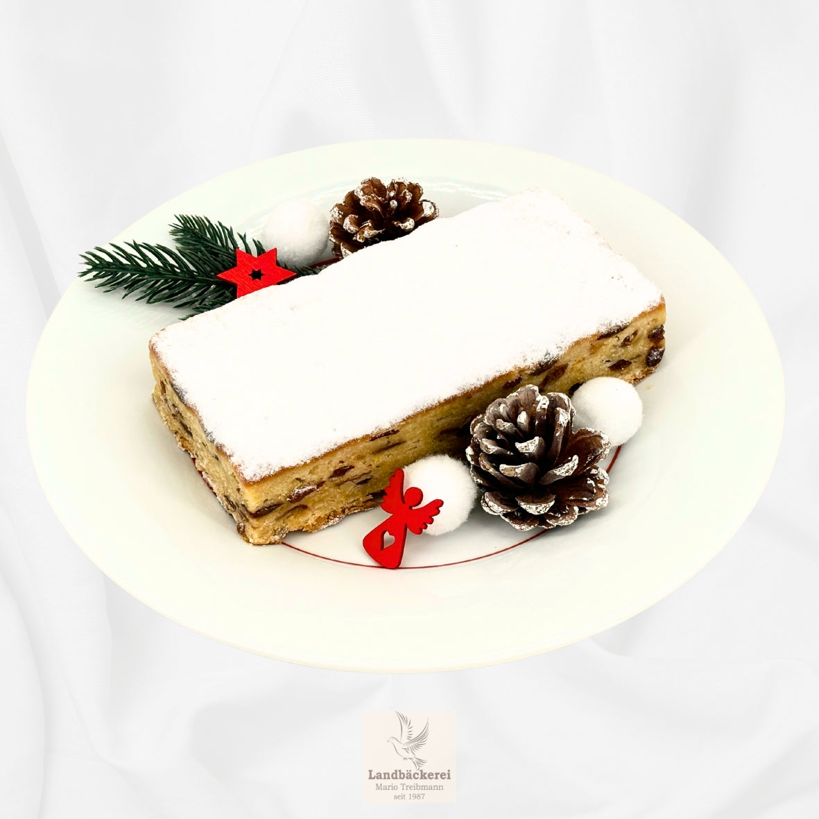 Goldsiegel-Butterstollen-Filet auf Teller